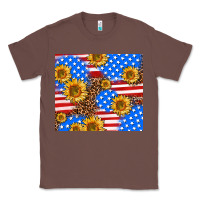 Chestnut basic sunflower and leopard Classic Tee - AdoDesignShop