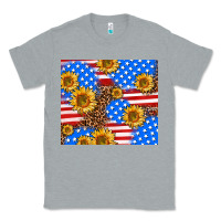 Heather Grey basic sunflower and leopard Classic Tee - AdoDesignShop