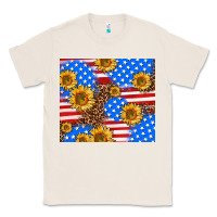 Natural basic sunflower and leopard Classic Tee - AdoDesignShop