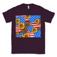 Plum basic sunflower and leopard Classic Tee - AdoDesignShop