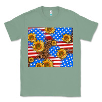 Sage basic sunflower and leopard Classic Tee - AdoDesignShop