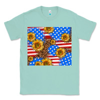Seafoam basic sunflower and leopard Classic Tee - AdoDesignShop