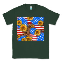 Sports Green basic sunflower and leopard Classic Tee - AdoDesignShop