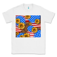 White basic sunflower and leopard Classic Tee - AdoDesignShop