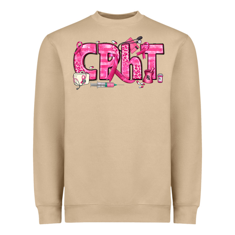 Breast Cancer Cpht Pharmacy Technician Heavyweight Sweatshirt by texasbilliewilder | Teevron