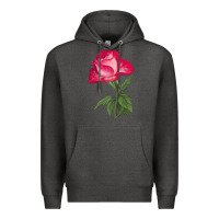 Charcoal Heather Love At First Sight Rose Premium Hoodie - LillyAllenDesigns