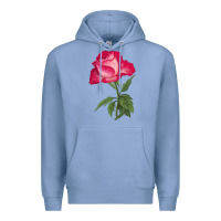 Colony Blue Love At First Sight Rose Premium Hoodie - LillyAllenDesigns
