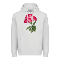 Dove Grey Love At First Sight Rose Premium Hoodie - LillyAllenDesigns