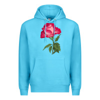 Ocean Blue Love At First Sight Rose Premium Hoodie - LillyAllenDesigns