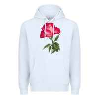 White Love At First Sight Rose Premium Hoodie - LillyAllenDesigns