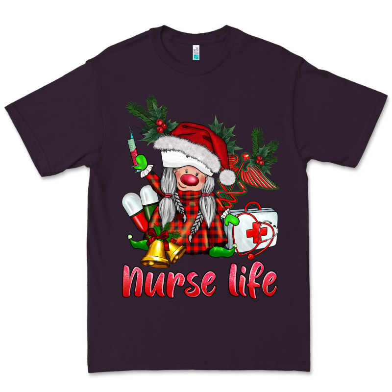 Christmas Nurse Life Gnome Premium Tee by BarkalooDesign | Teevron