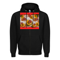 Black ladybug sunflower Zipper Hoodie - BarkalooDesign