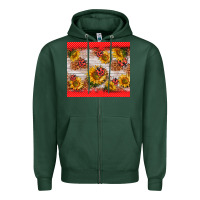 Sports Green ladybug sunflower Zipper Hoodie - BarkalooDesign