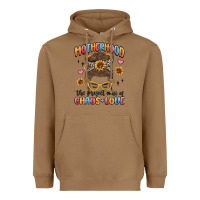 Toasted Coconut motherhood the perfect mix of chaos and love Heavyweight Hoodie - MaliasSmallBusiness