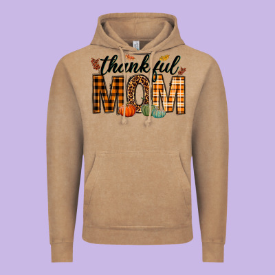 Thankful Mom Vintage Hoodie Designed By Texasbilliewilder