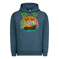 Pigment Midnight Navy River squad Urban Hoodie - NancyCooperArtShop