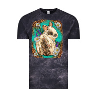 Cloud Black Western Rabbit Vintage Tee - Neo Western