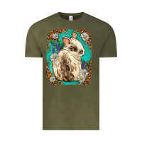 Vintage Olive Western Rabbit Vintage Tee - Neo Western