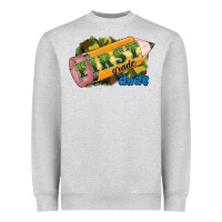 Heather Grey first grade dude Heavyweight Sweatshirt - RanaPortraitStore