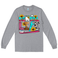 Heather Grey dental life Long Sleeve Tee - Artiststas