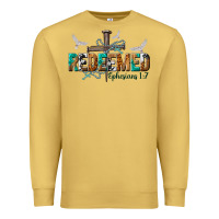 Antique Gold redeemed ephesians 1 7 Premium Sweatshirt - NancyCooperArtShop