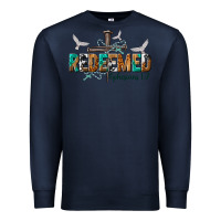 Navy redeemed ephesians 1 7 Premium Sweatshirt - NancyCooperArtShop