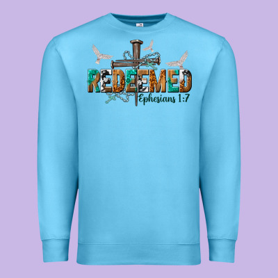 Redeemed Ephesians 1 7 Premium Sweatshirt Designed By Nancycooperartshop