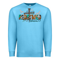 Ocean Blue redeemed ephesians 1 7 Premium Sweatshirt - NancyCooperArtShop