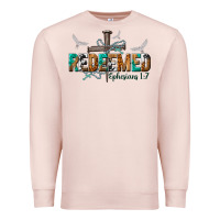Pale Pink redeemed ephesians 1 7 Premium Sweatshirt - NancyCooperArtShop