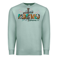 Seafoam redeemed ephesians 1 7 Premium Sweatshirt - NancyCooperArtShop