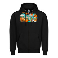 Black basketball coffee cups Zipper Hoodie - Jasminsmagicworld