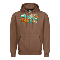 Chestnut basketball coffee cups Zipper Hoodie - Jasminsmagicworld