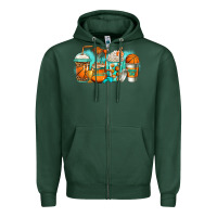Sports Green basketball coffee cups Zipper Hoodie - Jasminsmagicworld