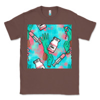 Chestnut Nurse Gloves Seamless Pattern Classic Tee - BundleAndBundleShop