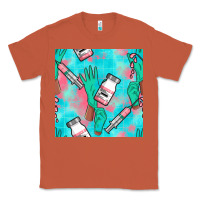 Copper Nurse Gloves Seamless Pattern Classic Tee - BundleAndBundleShop