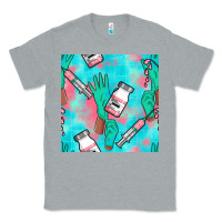Heather Grey Nurse Gloves Seamless Pattern Classic Tee - BundleAndBundleShop