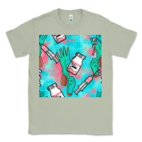 Matcha Nurse Gloves Seamless Pattern Classic Tee - BundleAndBundleShop