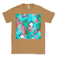 Toasted Coconut Nurse Gloves Seamless Pattern Classic Tee - BundleAndBundleShop
