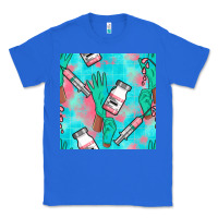 True Royal Nurse Gloves Seamless Pattern Classic Tee - BundleAndBundleShop