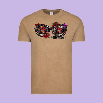 Momlife Vintage Tee Designed By Sublimationcraftshop