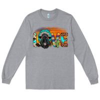 Heather Grey love black angus indian headdress Long Sleeve Tee - JahusDesignShop