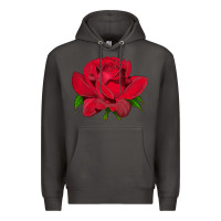 Smoke Oklahoma Rose Illustrations Premium Hoodie - LillyAllenDesigns