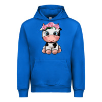 Cobalt cute cow Urban Hoodie - texasbilliewilder