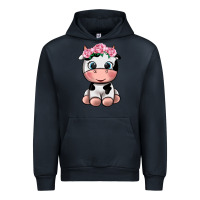 Navy cute cow Urban Hoodie - texasbilliewilder