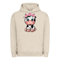 Pigment French Oak cute cow Urban Hoodie - texasbilliewilder