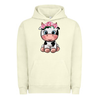 Pigment Pistachio cute cow Urban Hoodie - texasbilliewilder
