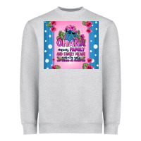 Heather Grey ohana means family stitch Heavyweight Sweatshirt - Zillion Design Studio