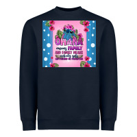 Navy ohana means family stitch Heavyweight Sweatshirt - Zillion Design Studio