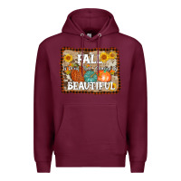 Burgundy fall is proof that change is beautiful Premium Hoodie - AdoDesignShop