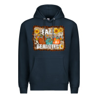 Navy fall is proof that change is beautiful Premium Hoodie - AdoDesignShop